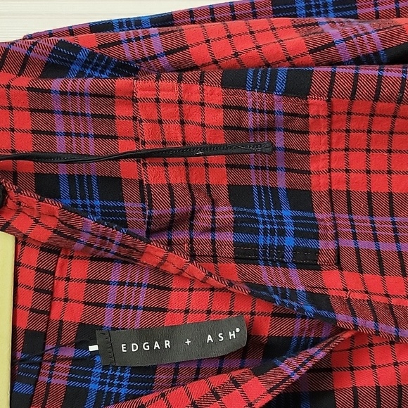 Edgar and Ash new with tags long sleeve men's medium flannel w/ hood - Picture 2 of 5